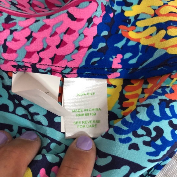 Lilly Pulitzer Betty Electric Feel racer back XS - Picture 7 of 8